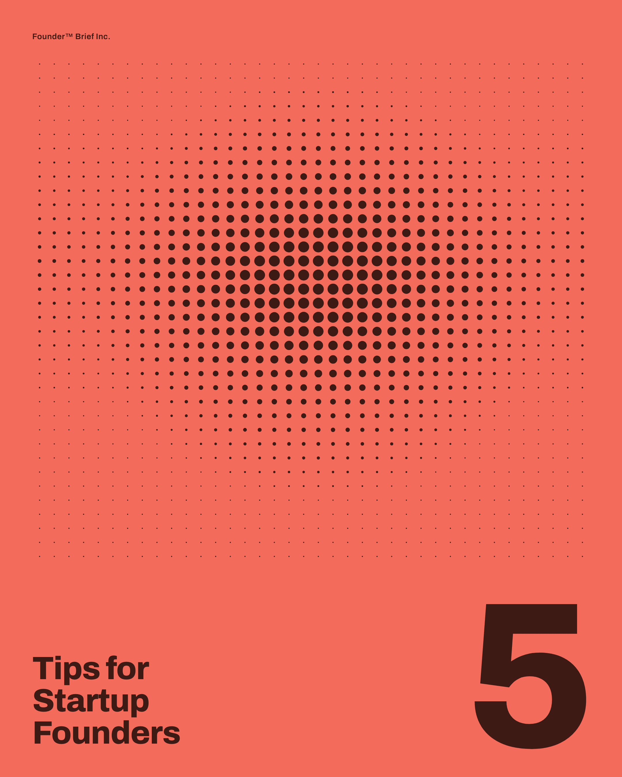Coral Halftone — poster
