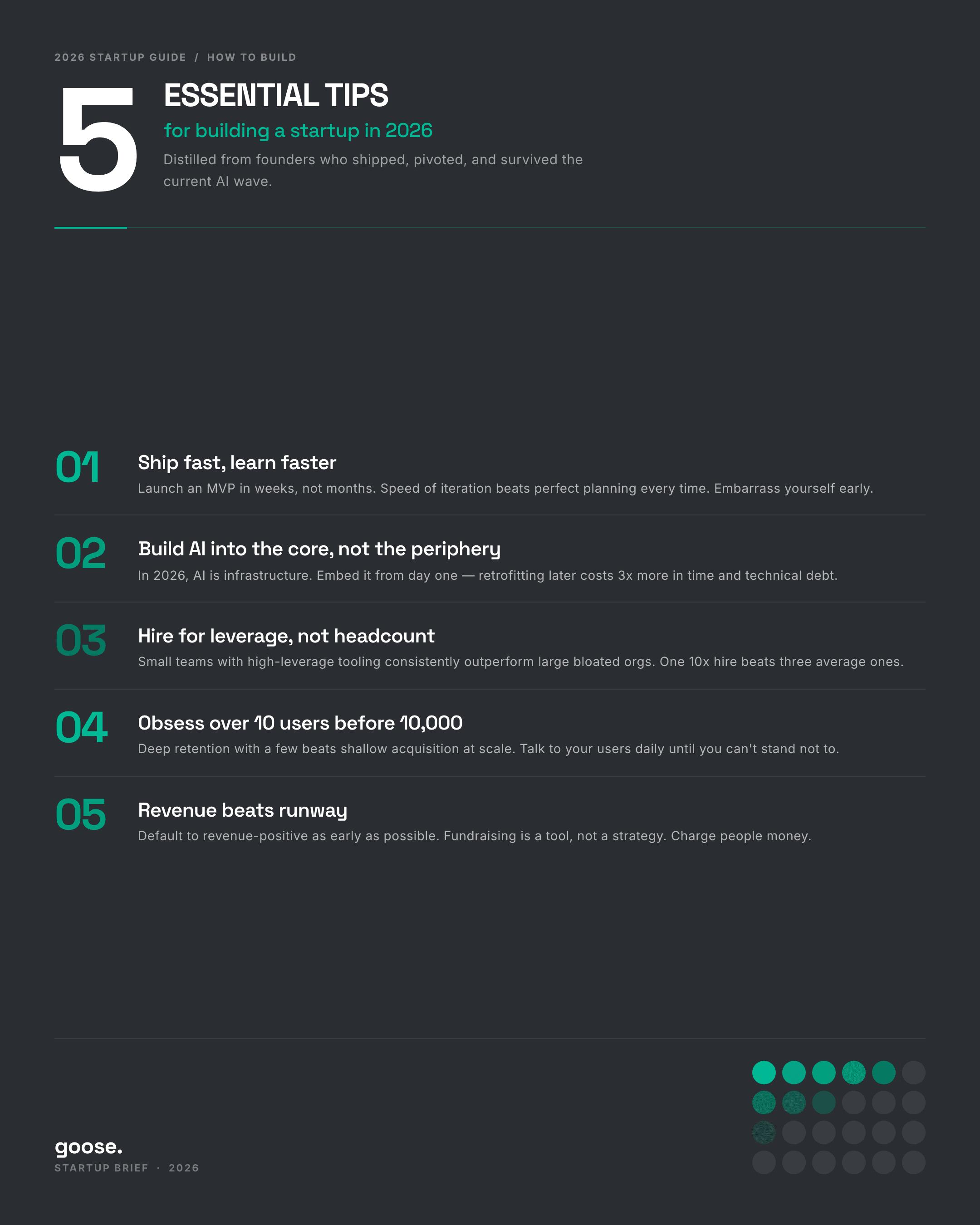 Dot Grid Stat — poster